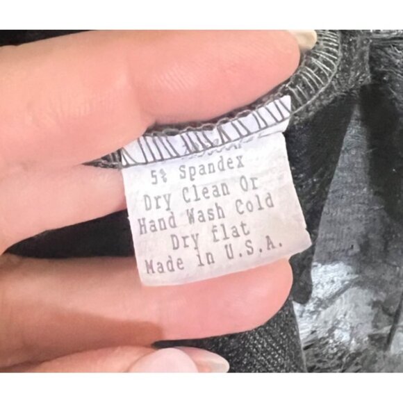 Andria Lieu XXL Jacket Distressed Chic Grunge Black & Gray Rocker Vibes - Picture 9 of 10